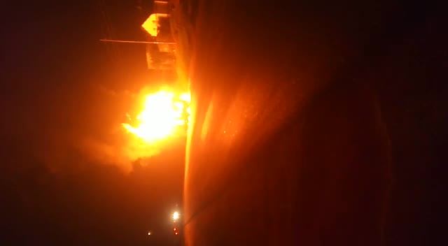 Fire engulfs Trinity Bus from Rwanda to Kampala